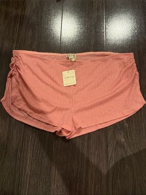 Free people intimately NWT pink pajama shorts in rosebud sz L
